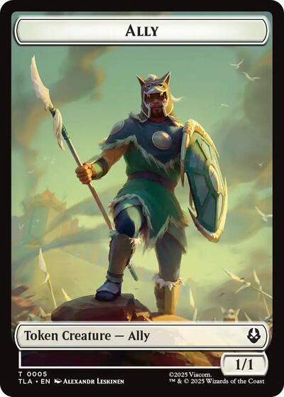 Ally (0005) // Clue (0014) Double-Sided Token, Avatar: The Last Airbender
