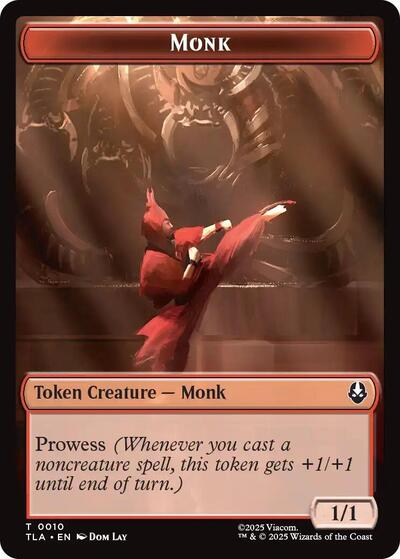 Monk // Food (0021) Double-Sided Token, Avatar: The Last Airbender