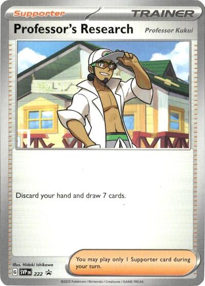 Professor's Research [Professor Kukui] - 222, SV: Scarlet & Violet Promo Cards
