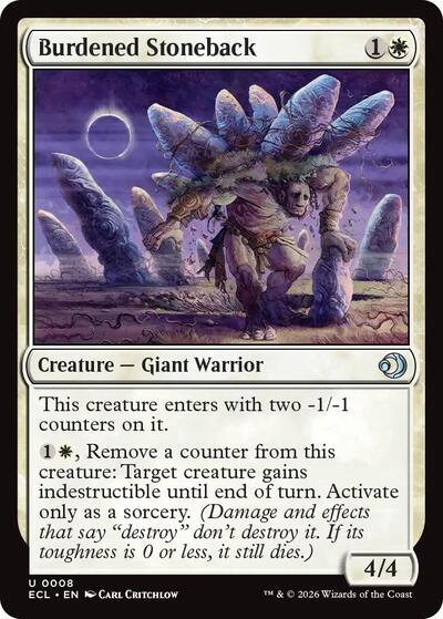 Burdened Stoneback, Lorwyn Eclipsed