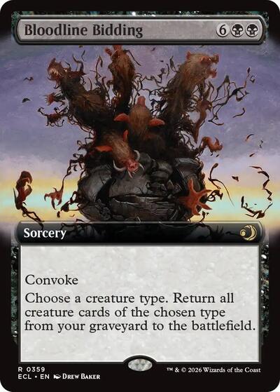 Bloodline Bidding (Extended Art), Lorwyn Eclipsed