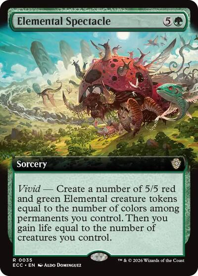 Elemental Spectacle (Extended Art), Commander: Lorwyn Eclipsed