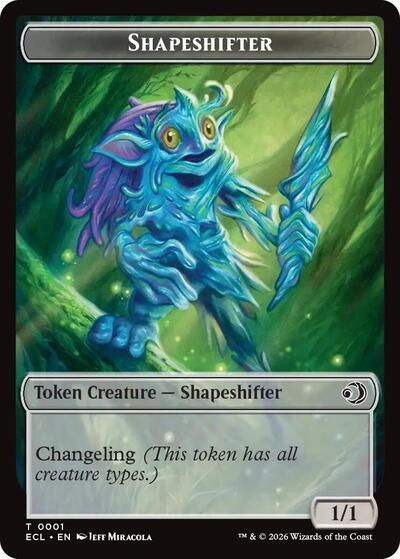 Shapeshifter // Merfolk Double-Sided Token, Lorwyn Eclipsed