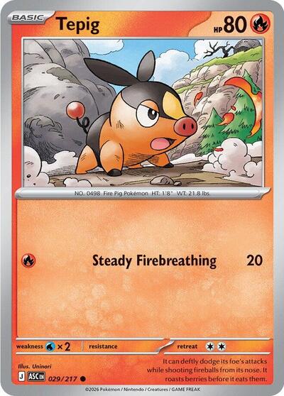 Tepig, ME: Ascended Heroes