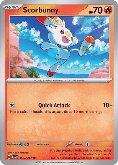 Scorbunny, ME: Ascended Heroes