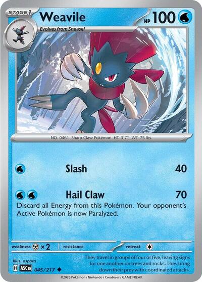 Weavile, ME: Ascended Heroes
