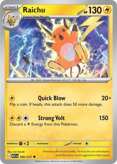 Raichu, ME: Ascended Heroes