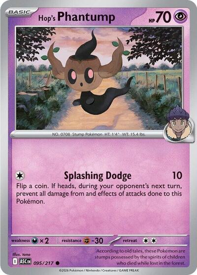 Hop's Phantump, ME: Ascended Heroes