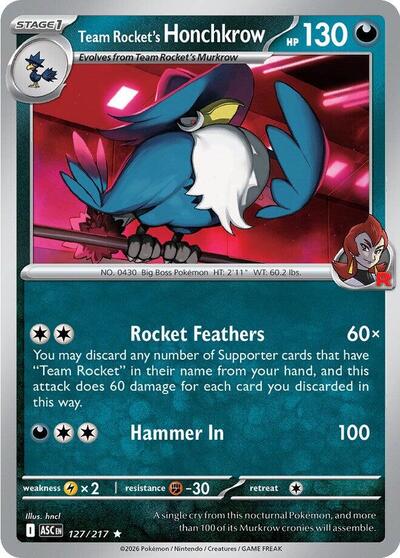Team Rocket's Honchkrow, ME: Ascended Heroes