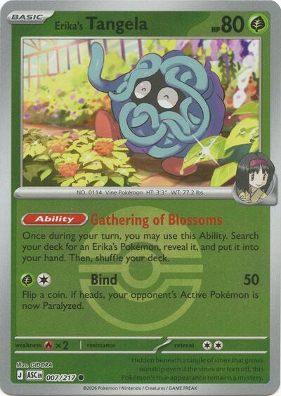 Erika's Tangela - 007/217 (Poke Ball), ME: Ascended Heroes