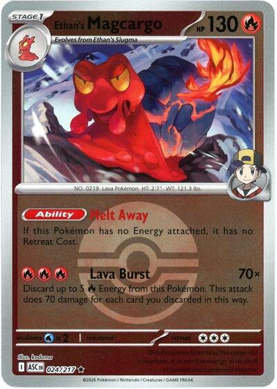 Ethan's Magcargo - 024/217 (Poke Ball), ME: Ascended Heroes