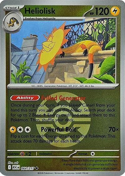Heliolisk - 064/217 (Quick Ball), ME: Ascended Heroes