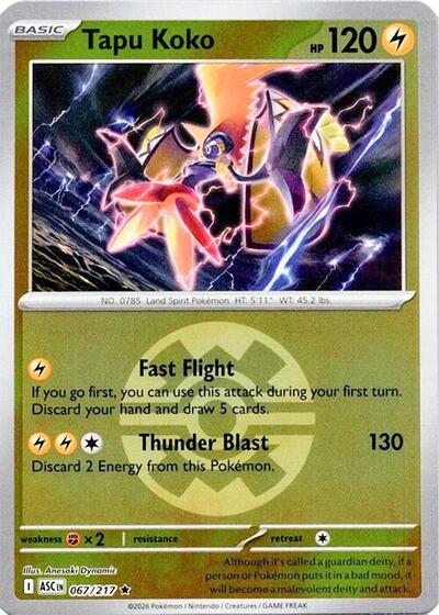 Tapu Koko (Quick Ball), ME: Ascended Heroes