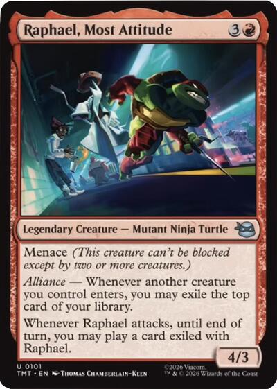 Raphael, Most Attitude, Teenage Mutant Ninja Turtles