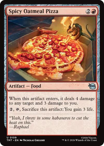 Spicy Oatmeal Pizza, Teenage Mutant Ninja Turtles