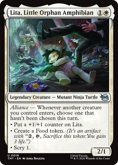 Lita, Little Orphan Amphibian, Teenage Mutant Ninja Turtles