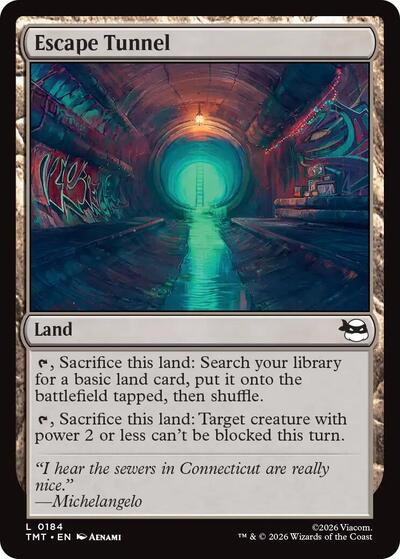 Escape Tunnel, Teenage Mutant Ninja Turtles