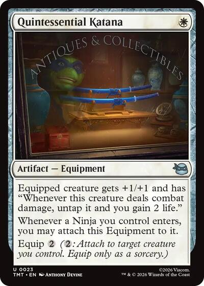 Quintessential Katana, Teenage Mutant Ninja Turtles