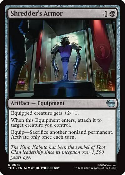 Shredder's Armor, Teenage Mutant Ninja Turtles