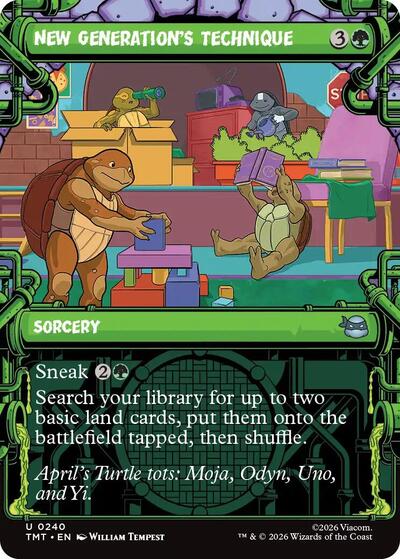 New Generation's Technique (Showcase), Teenage Mutant Ninja Turtles