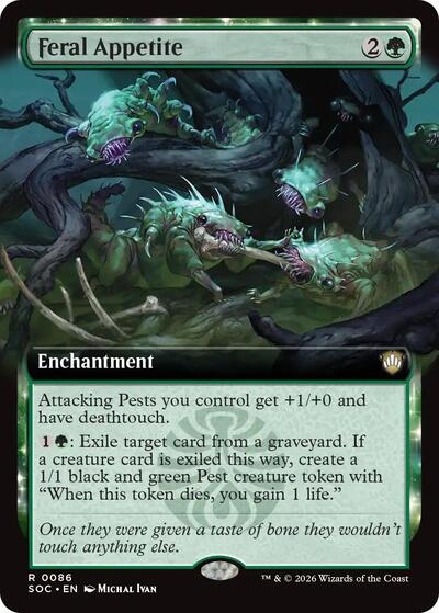 Feral Appetite (Extended Art), Commander: Secrets of Strixhaven