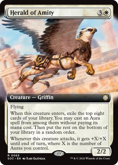 Herald of Amity (Extended Art), Commander: Secrets of Strixhaven
