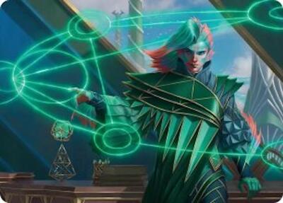 Nev, the Practical Dean Art Card, Art Series: Secrets of Strixhaven