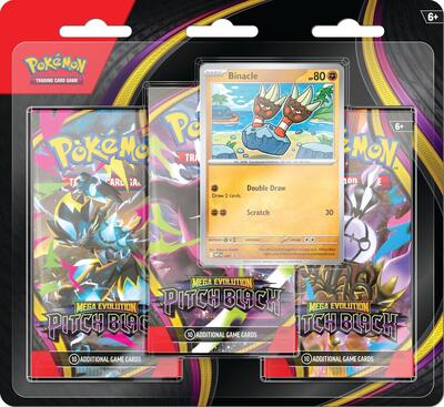 Pitch Black 3-Pack Blister [Binacle], ME05: Pitch Black