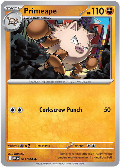Primeape, ME05: Pitch Black