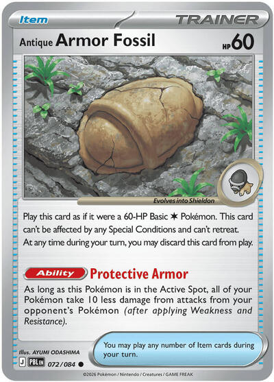 Antique Armor Fossil, ME05: Pitch Black