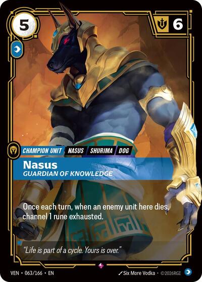 Nasus, Guardian of Knowledge, Vendetta