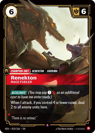Renekton, Rage Fueled, Vendetta