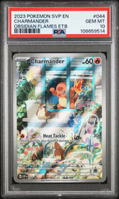 Charmander - 044 - PSA 10, front of slab, cert 108659514