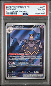 Dusknoir - PSA 10, front of slab, cert 108659511